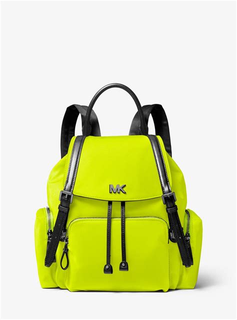 neon michael kors backpack